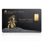 1 Gram AUR 999,9 - Heimerle + Meule in Secain Card
