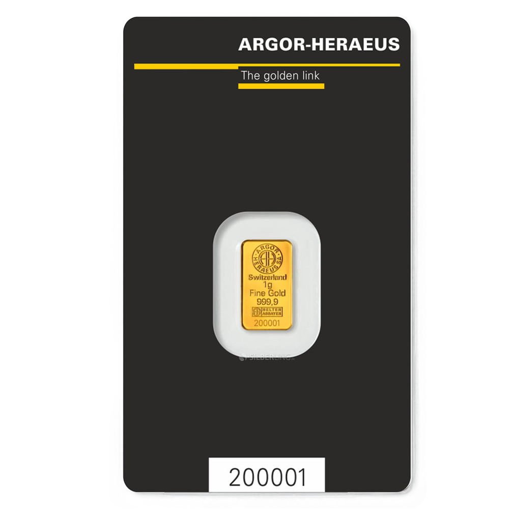 1 Gram AUR 999,9 Argor-Heraeus
