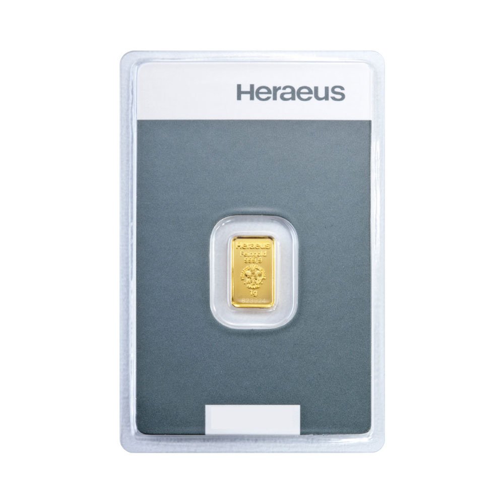 1 Gram AUR 999,9 Heraeus