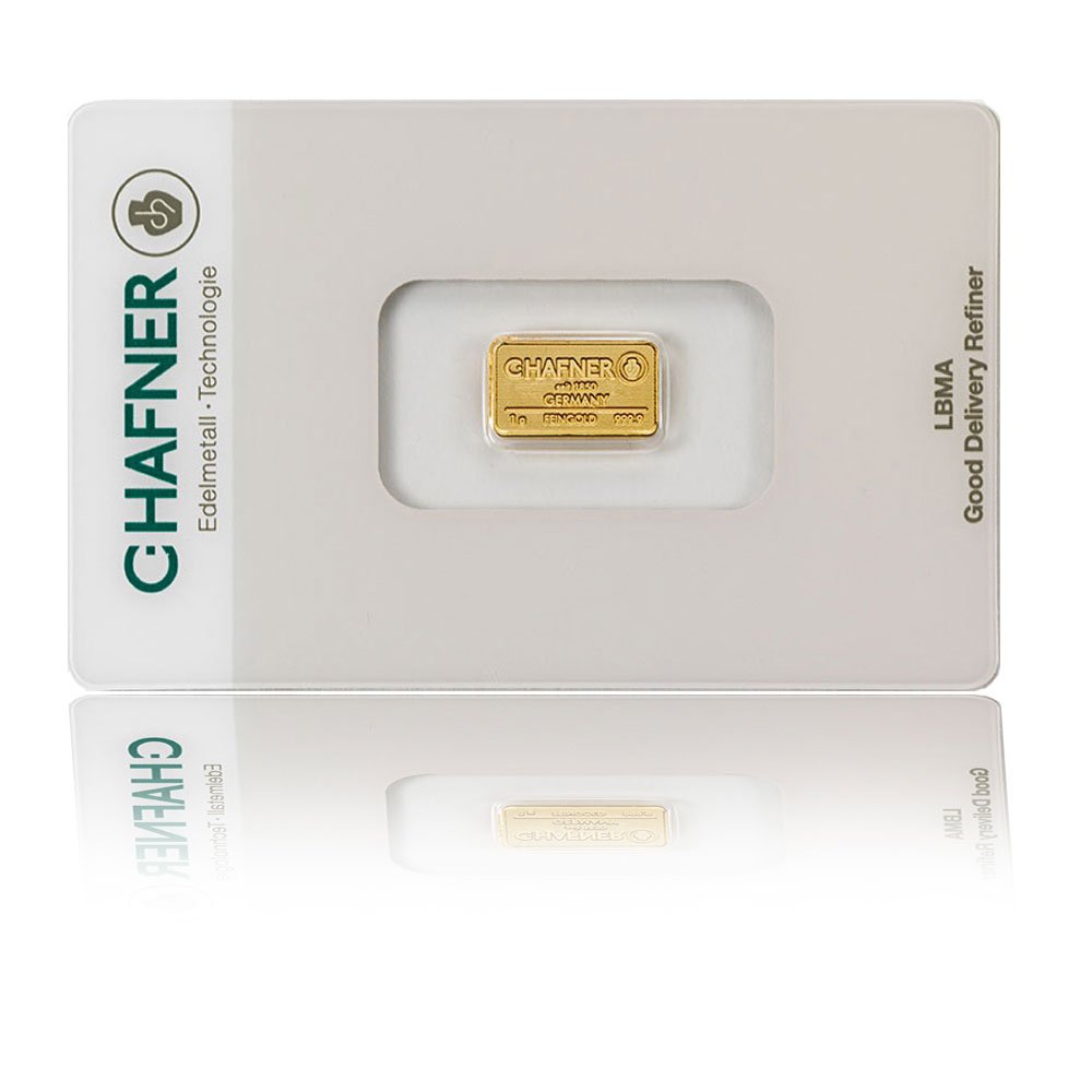 1 Gram AUR 999,9 C.Hafner