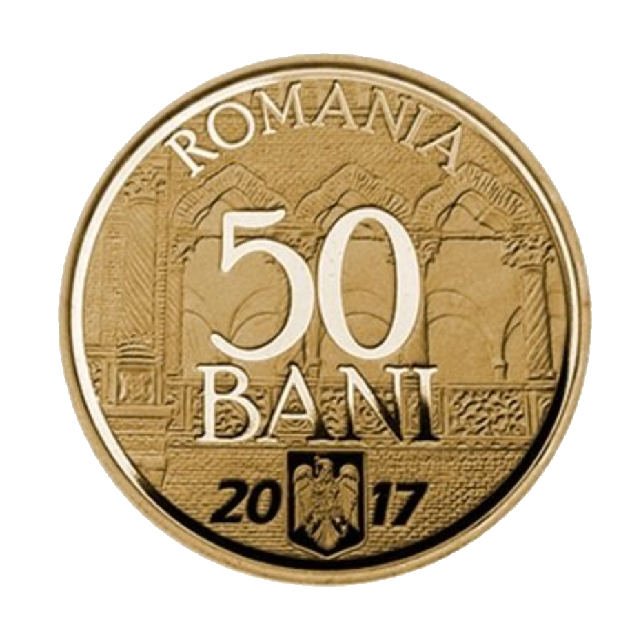 Moneda 50 Bani (aniversare 10 ani Uniunea Europeana)
